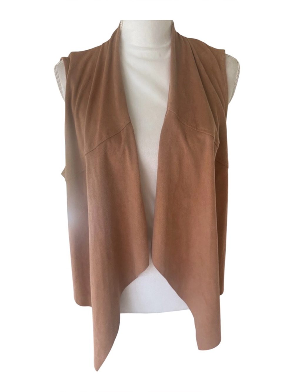 Skyes the limit brown faux suede vest boho fall preppy work school womens